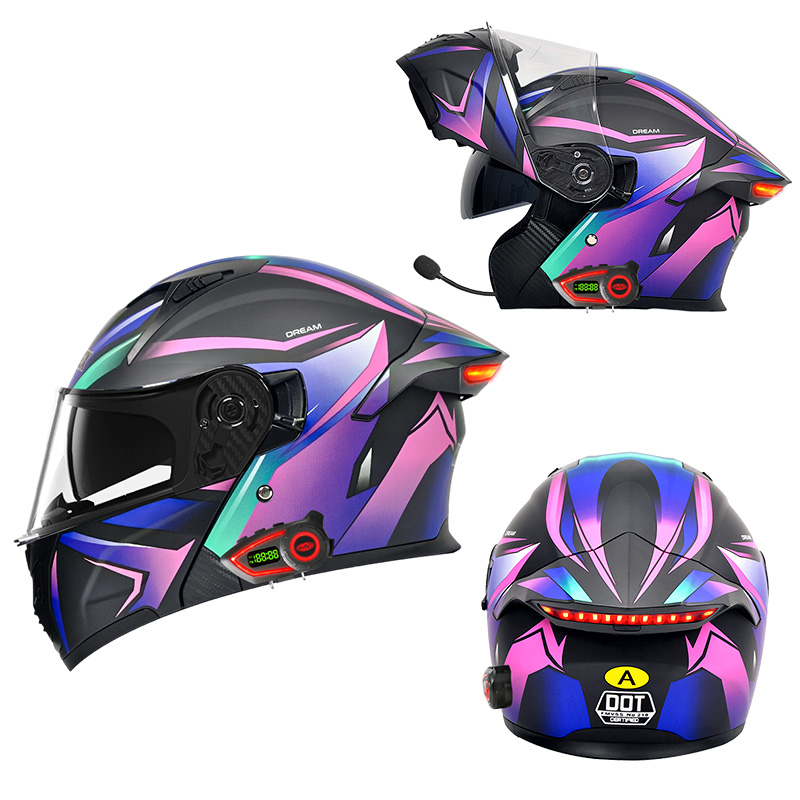 Modular Flip Up Motorcycle Helmet Dot Approved - Cascos de Motocicleta DOT, Casco Modular