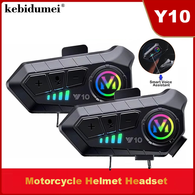 Full Face Motorcycle Helmet With Bluetooth - Auriculares Bluetooth 5.3 Y10 para Casco,