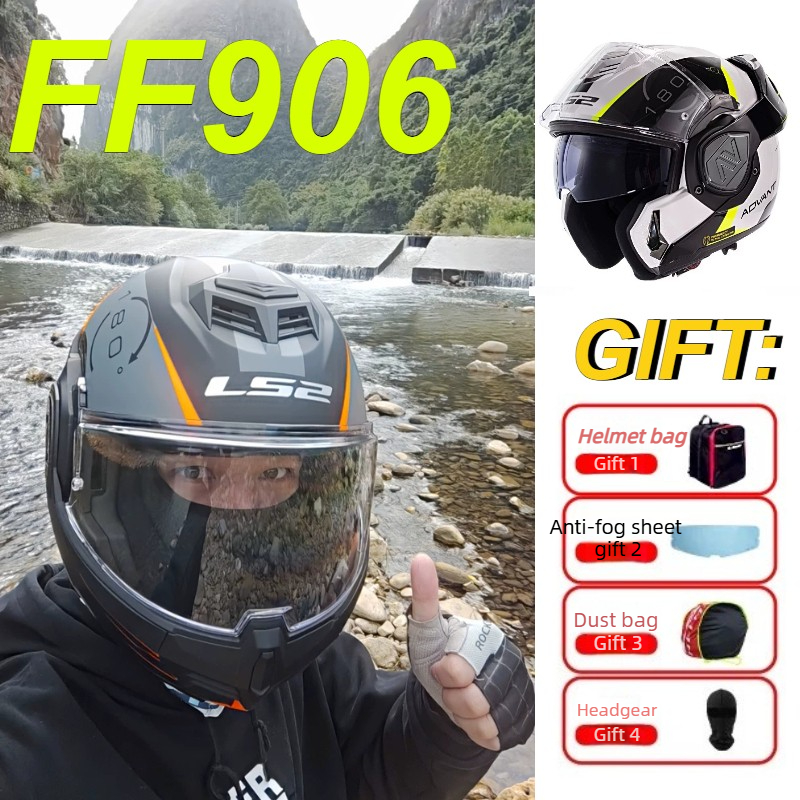 Modular Flip Up Motorcycle Helmet Dot Approved - Casco de Motocicleta Modular Abatible LS2