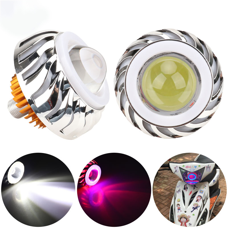 Universal Motorcycle Led Headlight Projector - 1 pieza Faro de Motocicleta con