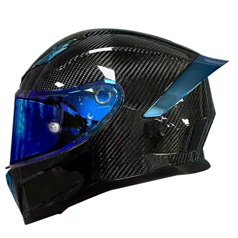 Carbon Fiber Lightweight Motorcycle Helmet - Casco de Motocicleta de Fibra de