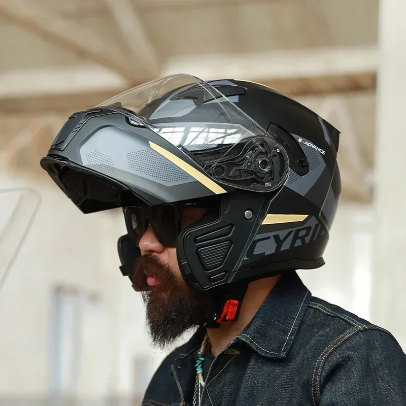 Modular Flip Up Motorcycle Helmet Dot Approved - Casco modular abatible integral para adultos,