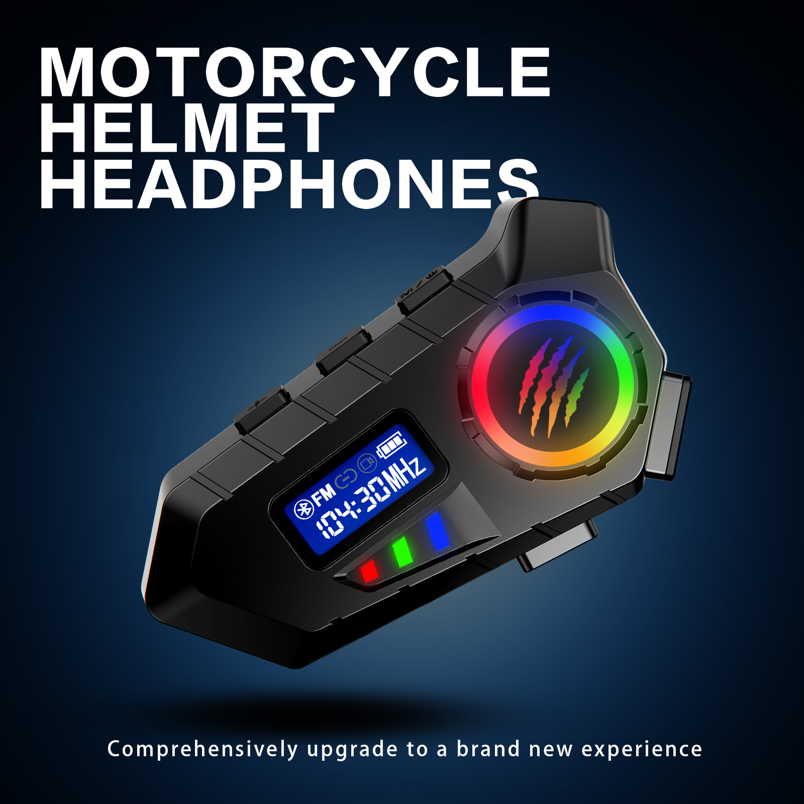 Full Face Motorcycle Helmet With Bluetooth - Auriculares Y30 para casco de motocicleta,