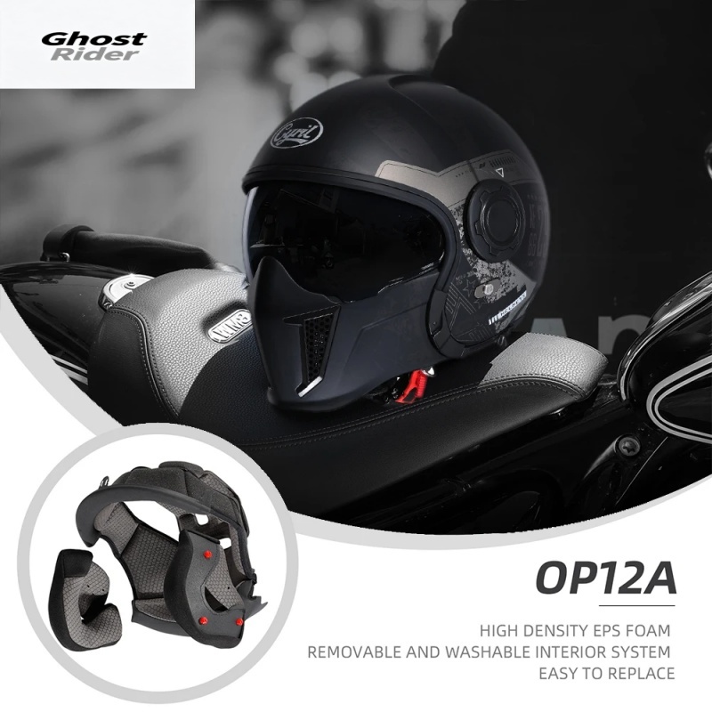 Quick Release Buckle Motorcycle Helmet - Casco de motocicleta modular OP12A, casco
