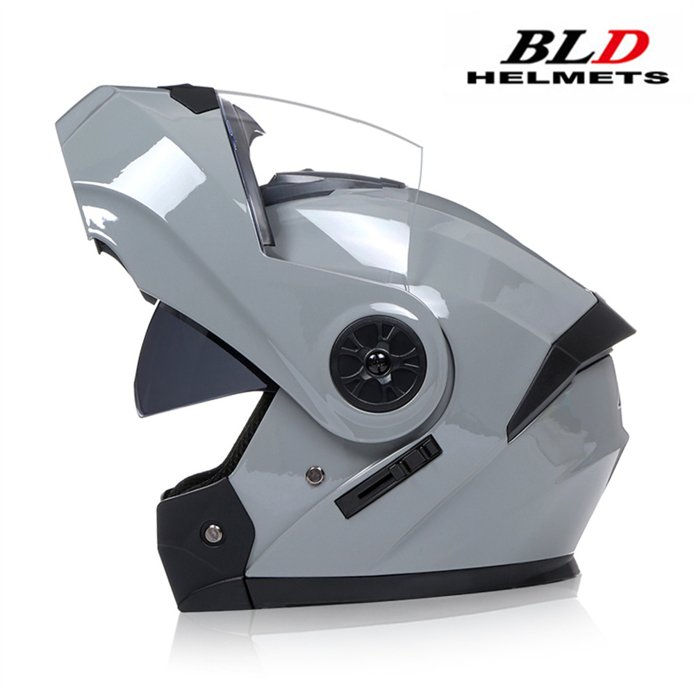 Modular Flip Up Motorcycle Helmet Dot Approved - Casco Modular de doble lente para