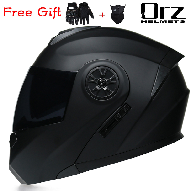 Dual Visor Motorcycle Racing Helmet - ORZ-161, Último Modelo de Casco de