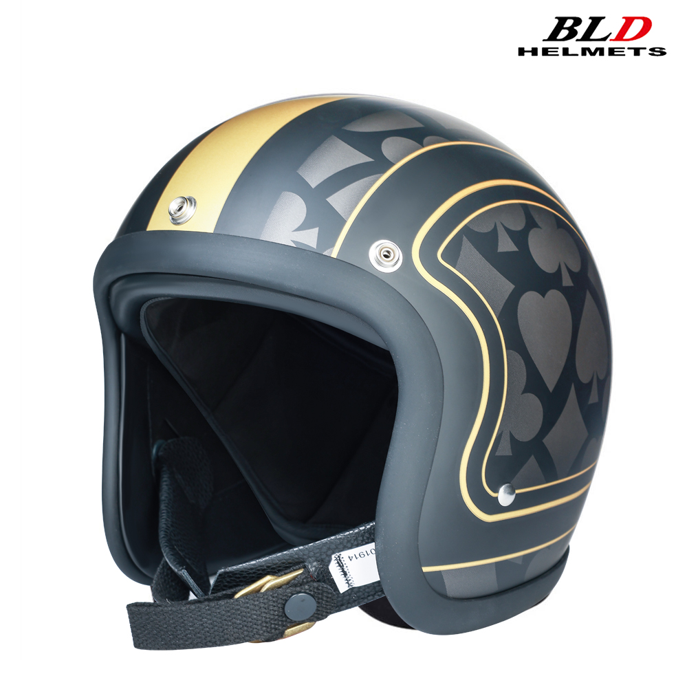 Vintage Open Face Retro Helmet - Perfil bajo Japón estilo coreano moda