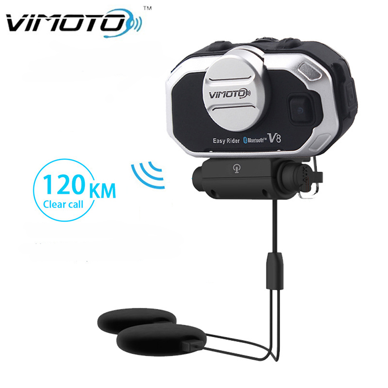 Full Face Motorcycle Helmet With Bluetooth - Vimoto V8 casco de motocicleta auriculares