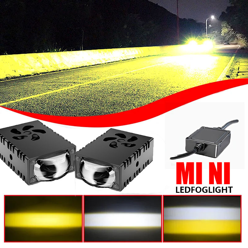 Universal Motorcycle Led Headlight Projector - 1PCS/2PCS Mini Proyector de Luz LED