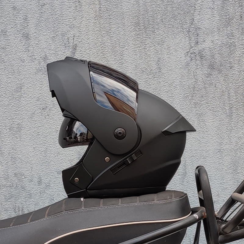 Dual Visor Motorcycle Racing Helmet - ORZ último casco de motocicleta con