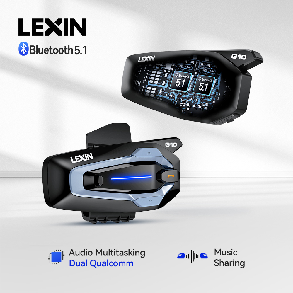 Universal Motorcycle Helmet Intercom Headset - NUEVO-LEXIN G10 Intercomunicador para Casco de