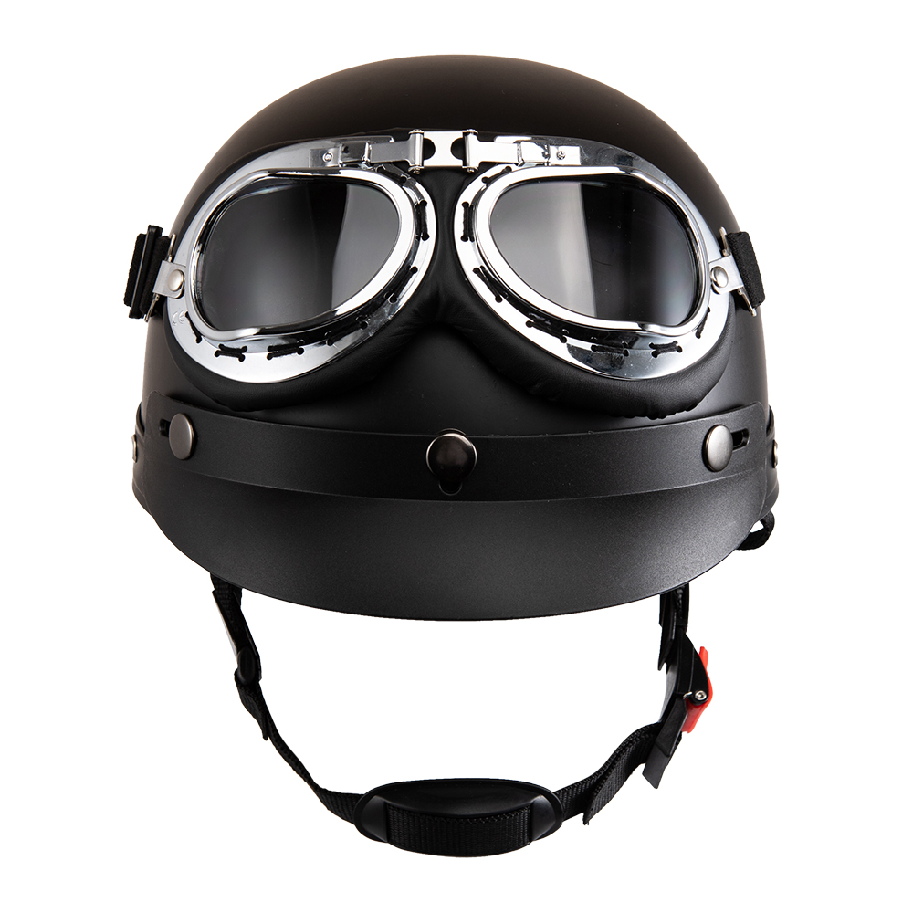 Vintage Open Face Retro Helmet - Casco De motocicleta cara abierta Retro