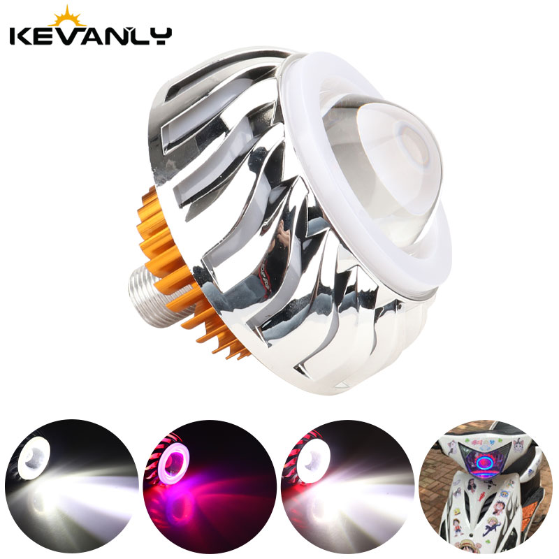 Universal Motorcycle Led Headlight Projector - Faro LED doble para coche y