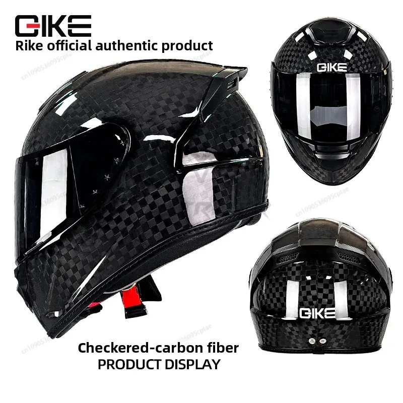 Carbon Fiber Lightweight Motorcycle Helmet - QIKE-casco de fibra de carbono para