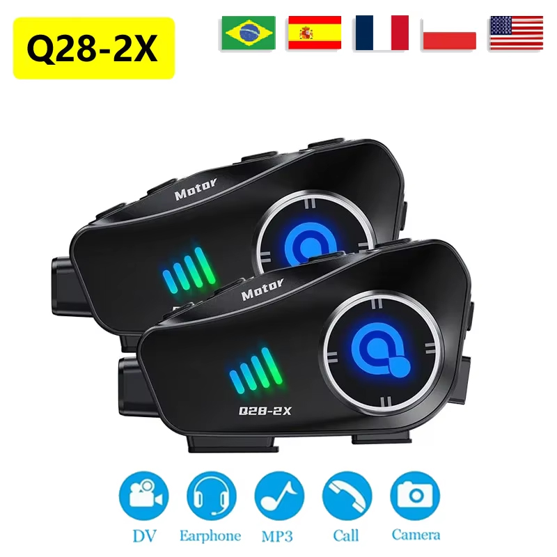 Universal Motorcycle Helmet Intercom Headset - El nuevo casco de motocicleta Q28-2X