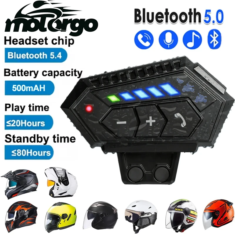 Full Face Motorcycle Helmet With Bluetooth - Auriculares para casco de motocicleta BT12-2x,
